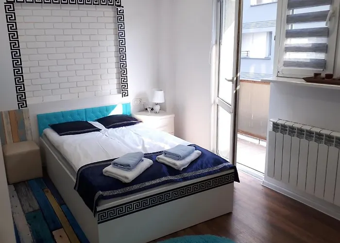 Apartamenty Centrum Mala Dwojeczka Blekitna Panoramiczna Balkonem Promenada